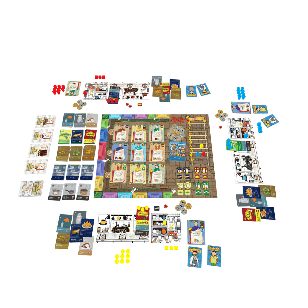 CHAI GARAM | Modern Indian Strategy Board Game – MOZAIC GAMES