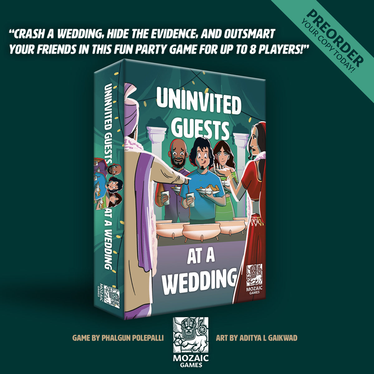 UNINVITED GUESTS AT A WEDDING| 3 - 8 PLAYERS | LIGHT STRATEGY FAMILY FUN PARTY